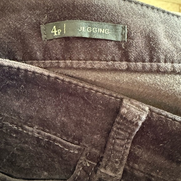 Talbots Petites Women’s Flawless 5 Pocket stretch Jegging Dark brown Velour 4P - Picture 4 of 13